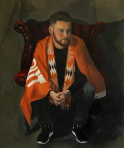 Not a Penny More Painting of a Blackpool FC Fan