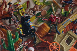 Wild West Toy Realism Painting