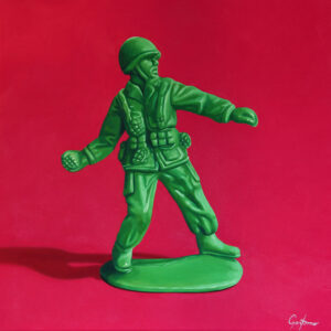 Fragmentation Toy Soldier Oil Painting by Gary Armer