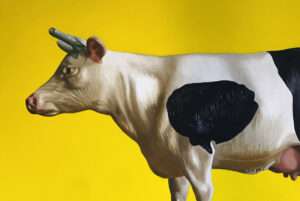 Toy Cow Realism Painting