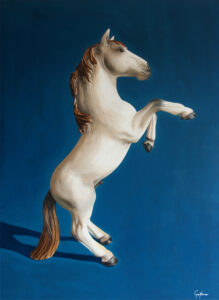 White Horse Oil Painting