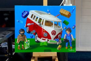 Gary Armer Toy Camper Van Painting