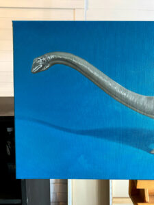Detail of Diplodocus Painting
