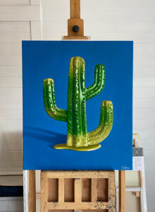 Gary Armer Cactus Oil Painting Resilience