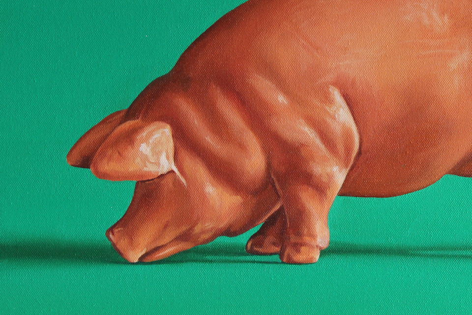 Detail of All the way home Painting
