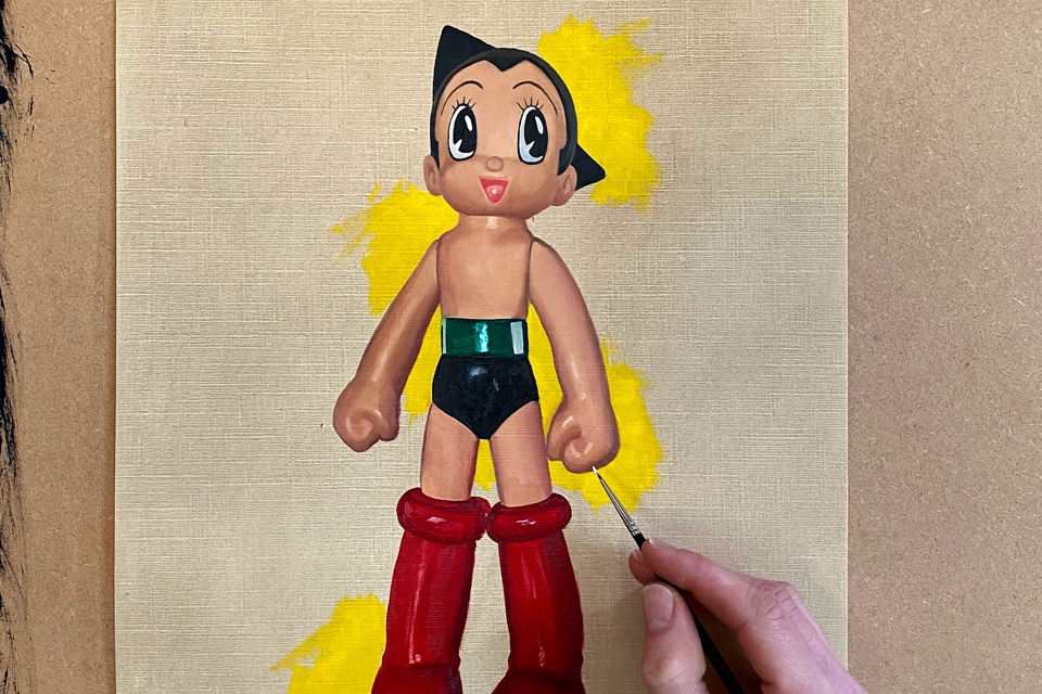 Gary Armer Painting Soft Vinyl Toy Superhero