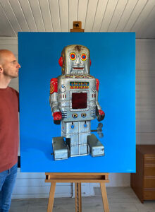 Gary Armer Retro Toy Robot Artwork