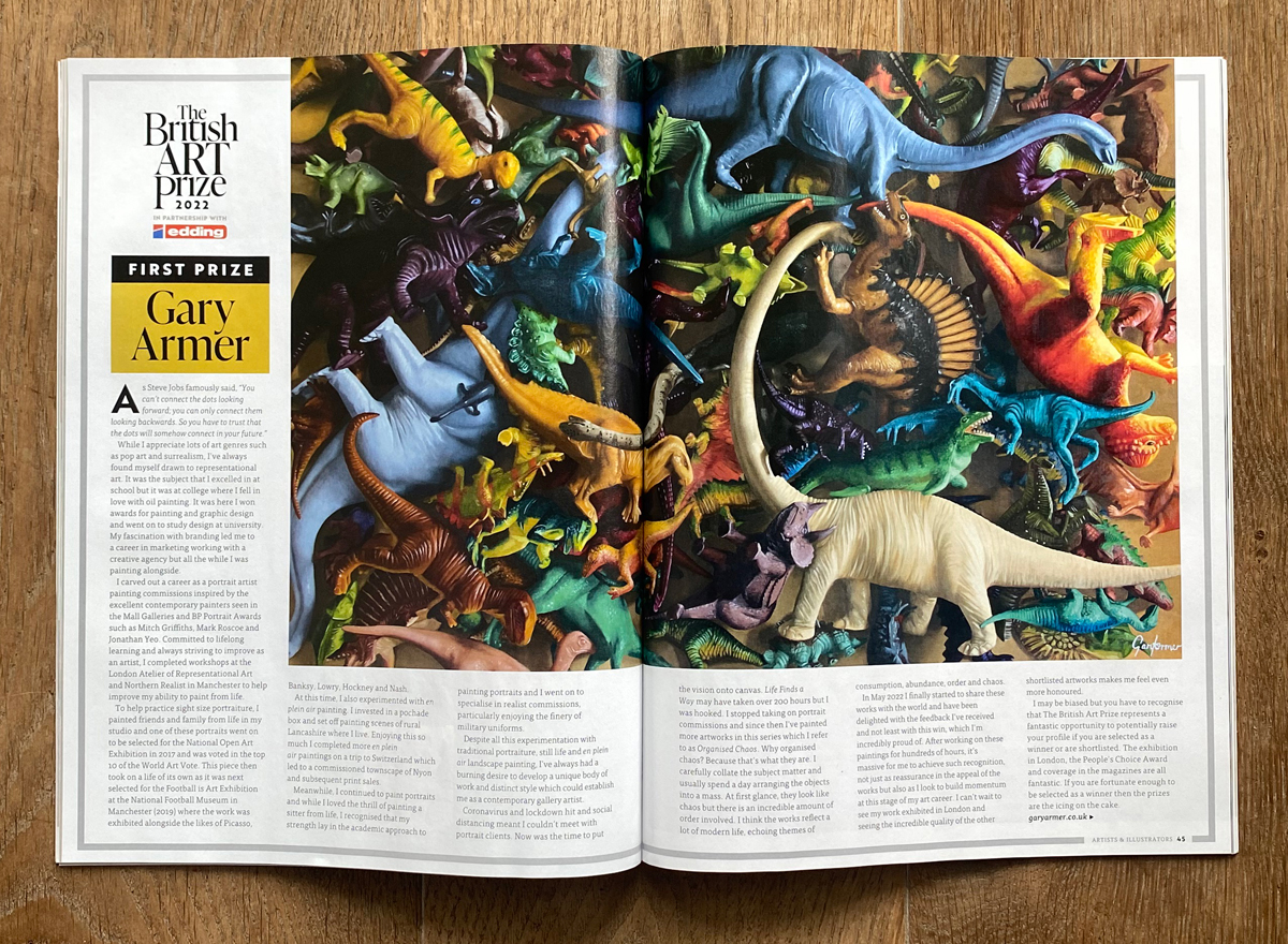 Gary Armer Award Winning Artist Press Article