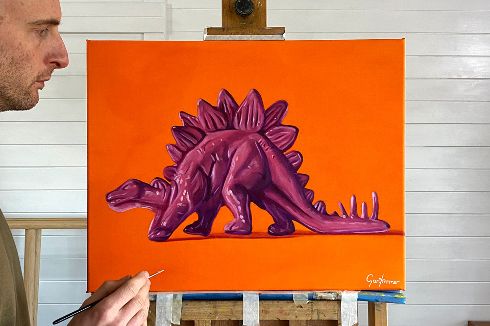 Plastic Plates Painting